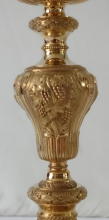 Antique solid silver gilt French Baroque Chalice